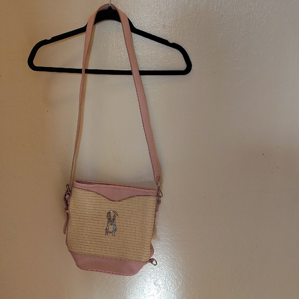 Steve Madden Pink and Beige Crossbody Bag